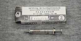 Vintage USSR  Syringe 2 Ml - Altri & Non Classificati