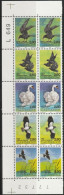 Dänemark 1986 Mi-Nr.872 - 876 2x 5er Streifen Vögel Vom Bogenrand( EK 50/2) - Unused Stamps