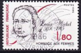 1986. France. Louise Michel (1830-1905). Used. Mi. Nr. 2540 - Usati