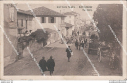 Au287 Cartolina Cervignano Via Roma Dall'italia Redenta 1917 Provincia Di Udine - Udine