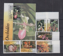 Cambodia (Cambodge) - 2000 - Orchids - Yv 1782U/Z + Bf 173D - Orchideen
