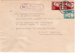 1946, Landpost Stpl. 19 NEUENHOFE über Haldensleben Auf KGF Brief I.d. Schweiz - Storia Postale
