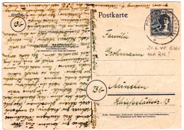 21.6.1948, 6 Uhr, Letzte Gültigkeit Einer RM-Frankatur! Ganzsache V. Pocking - Storia Postale