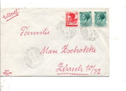 ITALIE AFFRANCHISSEMENT COMPOSE SUR LETTRE POUR LA SUISSE 1963 - 1961-70: Marcophilia