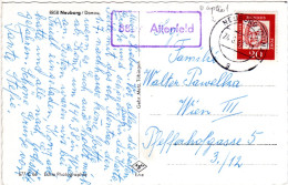 BRD 1963, Landpost Stpl. 8859 ATTENFELD über Neuburg Auf Karte M. 20 Pf.  - Cartas & Documentos