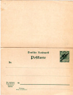 DSWA P 11, Ungebr. 5 Pf. Doppelkarte Gnzsache. Geprüft. - German South West Africa