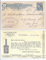 Bolivien 1928, Ganzsache Drucksache M. Werbung Radio Uhren Telefon Elektro.  - Bolivië