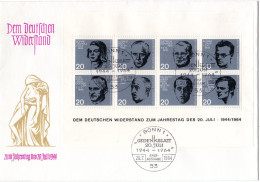 BRD Block 3, Widerstandsblock Auf Schönem FDC V. Bonn. - 1948-1960