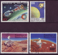 Afrique - Haute-Volta - Espace - 4 Timbres Différents - 7162 - Upper Volta (1958-1984)