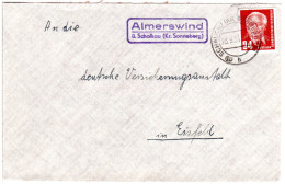 DDR 1953, Landpost Stpl. ALMERSWIND über Schalkau Auf Brief M. 24 Pf. - Briefe U. Dokumente