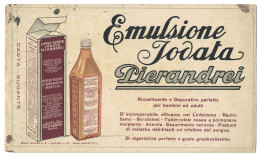 03904 "" EMULSIONE JODATA PIERANDREI" CARTA  ASSORB. PUBBLCIT. ORIG. - Altri & Non Classificati