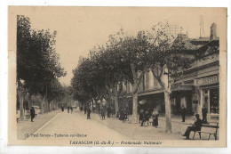 Tarascon (13) : La Promenade Nationale Prise Du Magasin Du Coiffeur En 1931 (animé)  PF. - Tarascon