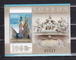 HUNGARY-2021-SOPRON - BLOCK-MNH. - Unused Stamps