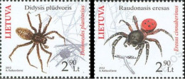 2012 1110 Lithuania Fauna - Spiders MNH - Lituanie