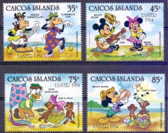 Caicos Is - 1984 - Disney: Easter - Yv 35/38 - Disney