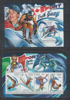 Burundi - 2012 - Sport Legends (Paolo Pizzo, Erik Guay) - Yv 1405/08 + Bf 202 - Other & Unclassified