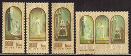 MALTA 1980 CHRISTMAS NATALE NOEL WEIHNACHTEN NAVIDAD NATAL COMPLETE SET SERIE COMPLETA MNH - Malta