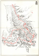 Rifugio Pagari, Piano Del Praiet, Cartina Sentieri Alpini Provincia Cuneo - Cartes Géographiques