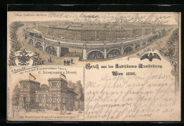 Künstler-AK Wien, Jubiläums-Ausstellung 1898, Pavillon Der Fabrik C. Schember & Söhne  - Exhibitions