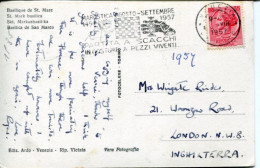 X0187 Italia,special Postmark Venezia 1957 Partita Scacchi Marostica,Marostica Chess Game,schachspiele, - Ajedrez