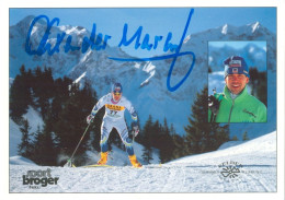 2) Autogramm AK Langläufer Alexander Marent Alberschwende Mellau Vorarlberg Österreich Austria Autriche ÖSV Olympia FIS - Autographes