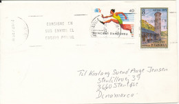 Spanish Andora Cover Sent To Denmark 16-9-1986 Topic Stamps - Lettres & Documents
