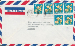 New Zealand Cover Sent Air Mail To Denmark 30-12-1964 Topic Stamps - Luchtpost