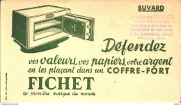 Buvard Fichet , Coffre-fort , Publicité Serrurerie Denis Angers - Banco & Caja De Ahorros