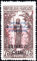 UBANGI-SHARI, COSTUMI LOCALI, 1924, NUOVI (MLH*) Mi:FR-OU 57, Scott:FR-OU 61, Yt:FR-OU 58 - Nuevos