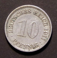 10 Pfennig 1911 F Deutsches Reich - 10 Pfennig