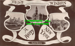 R477339 Best Wishes For A Happy New Year. Southsea. J. Welch. Multi View. 1913 - Welt