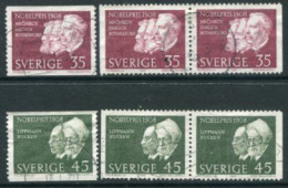 SWEDEN 1968 Nobel Laureates Of 1908 Used.  Michel 626-27 - Oblitérés