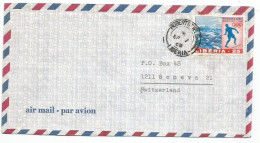 Liberia Airmail Cover Robertsfield 7sep1968 X Suisse With Olympic Games Mexico 1968 C.25 Discus Throw Solo Franking - Verano 1968: México