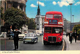 Automobiles - Bus - Autocar - Bus Rouge Londonien - A City Of London Policeman - CPM - Voir Scans Recto-Verso - Autobús & Autocar