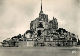 50 - Le Mont Saint Michel - Vue Générale - à Marée Basse - CPSM Grand Format - Voir Scans Recto-Verso - Le Mont Saint Michel