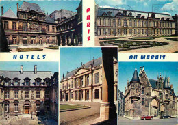 75 - Paris - Hotels Du Marais - Multivues - Carte Dentelée - CPSM Grand Format - Voir Scans Recto-Verso - Multi-vues, Vues Panoramiques