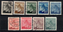 Tchécoslovaquie 1945 Mi 424-32 (Yv 372-80), Obliteré, - Oblitérés