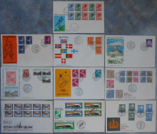 Sweden - 10 Different FDC 1966 & 1967 *ILLUSTRATED* - FDC