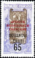 UBANGI-SHARI, FLORA, PALME DA COCCO, 1925, NUOVI (MLH*) Mi:FR-OU 74, Scott:FR-OU 74, Yt:FR-OU 67 - Ungebraucht