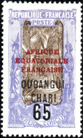 UBANGI-SHARI, FLORA, PALME DA COCCO, 1925, NUOVI (MLH*) Mi:FR-OU 74, Scott:FR-OU 74, Yt:FR-OU 67 - Ongebruikt