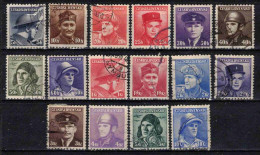 Tchécoslovaquie 1945 Mi 439-54 (Yv 387-402), Obliteré, - Gebraucht