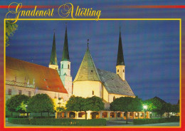 1 AK Germany / Bayern * Wallfahrtsort Altötting - Blick Zur Gnadenkapelle Mit Stiftskirche Bayerns Größter Wallfahrtsort - Altötting