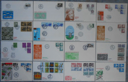 Sweden - 16 Different FDC 1971 *ILLUSTRATED* - FDC