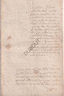 Beringen - Notarisakte 1771 Verkoop (V3053) - Manuscritos