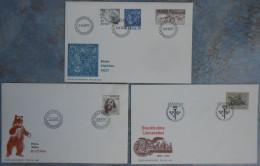 Sweden - 3 Different FDC 1977-1978 *ILLUSTRATED* - FDC