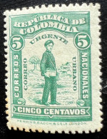 Kolumbien 1917: Eilmarken Mi:CO 255 - Kolumbien