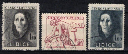Tchécoslovaquie 1947 Mi 518-20 (Yv 446-8), Obliteré, - Oblitérés