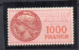 !!! TIMBRE FISCAL N°52 NEUF* - Timbres