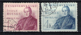 Tchécoslovaquie 1947 Mi 525-6 (Yv 451-2), Obliteré, - Used Stamps