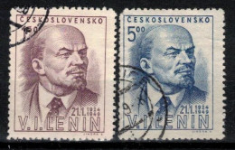 Tchécoslovaquie 1949 Mi 562-3 (Yv 490-1), Obliteré, - Used Stamps